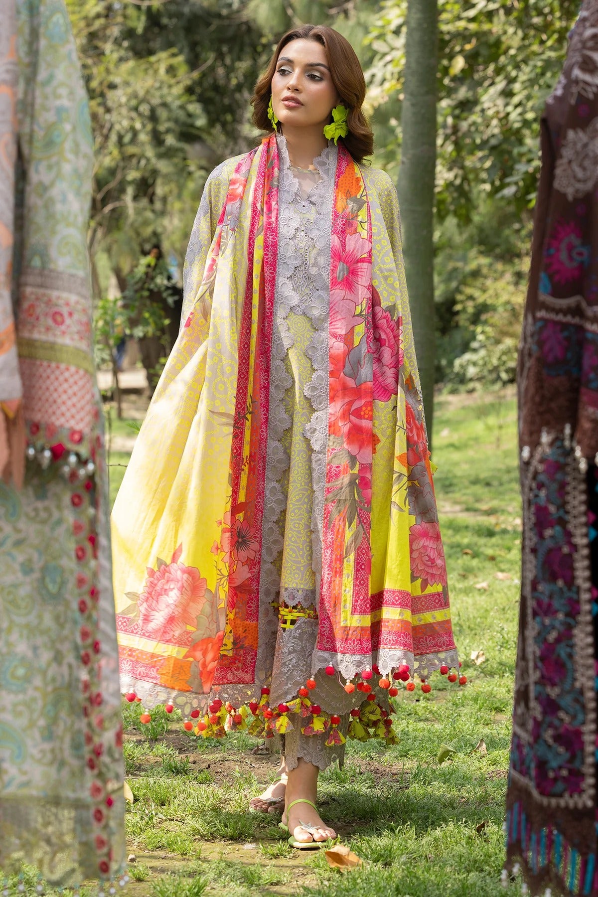 3-PC Embroidered Lawn