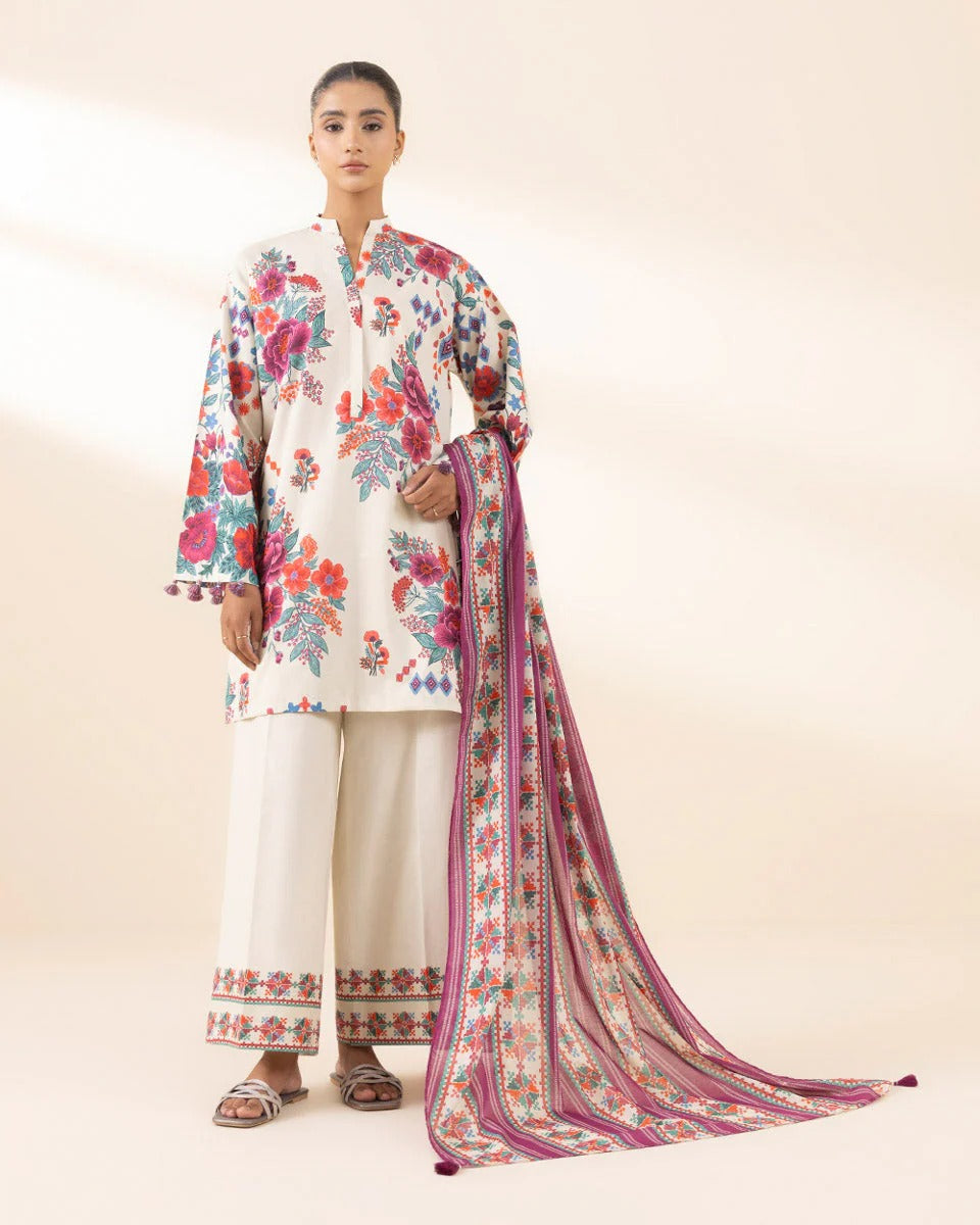 3 Piece - Embroidered Lawn Suit