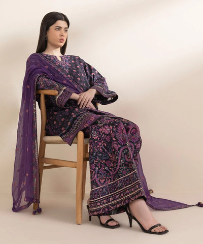 3 Piece - Embroidered Lawn Suit