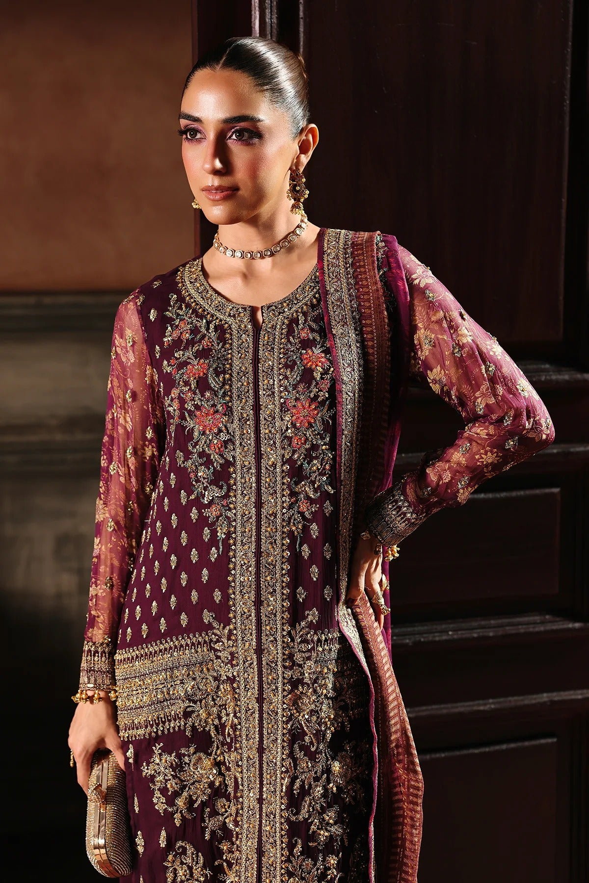 4-PC Charizma Unstitched Luxury Collection