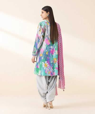 3 PIECE-EMBROIDERED LAWN SUIT