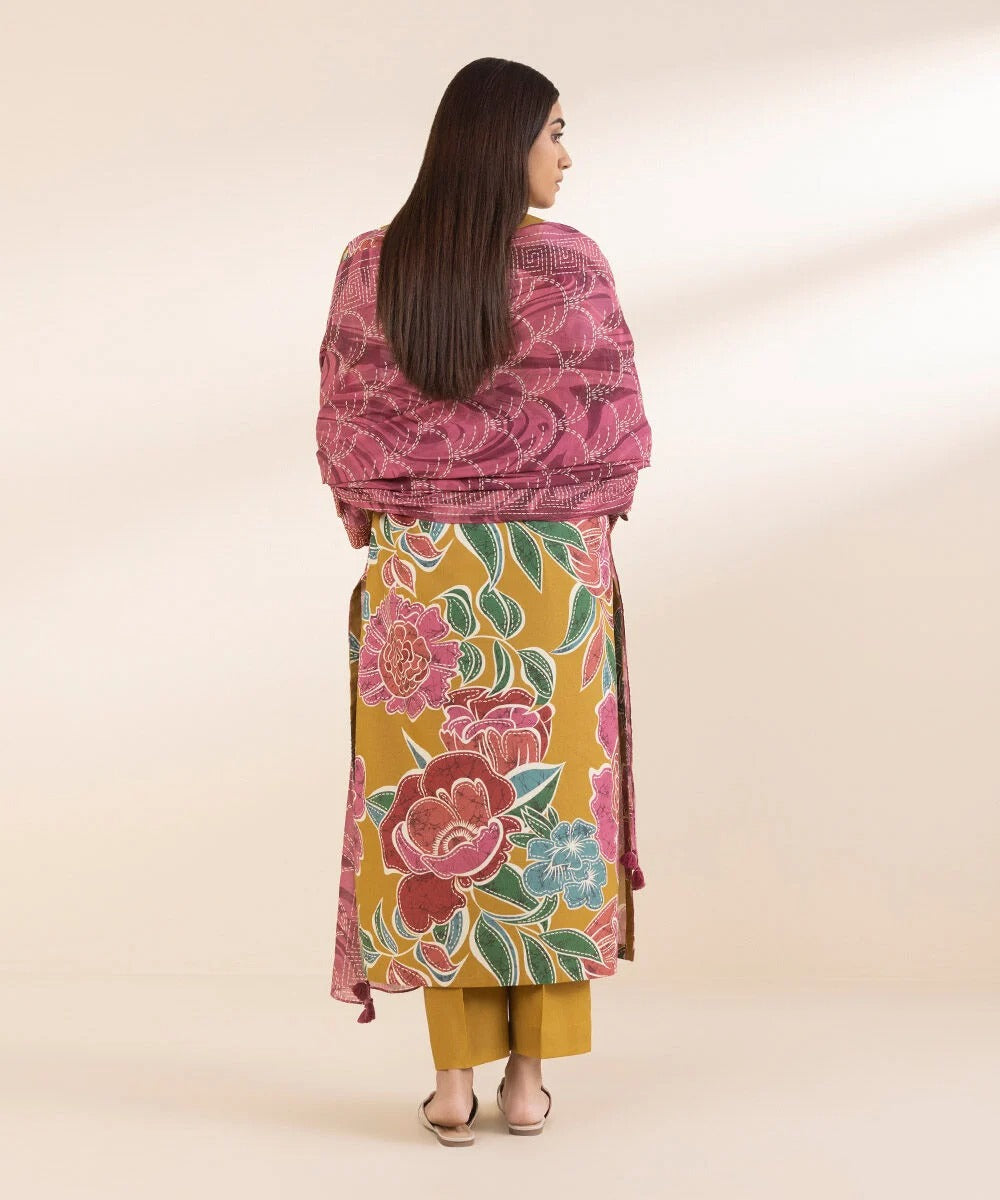 3 PIECE - PRINTED COTTON SUIT