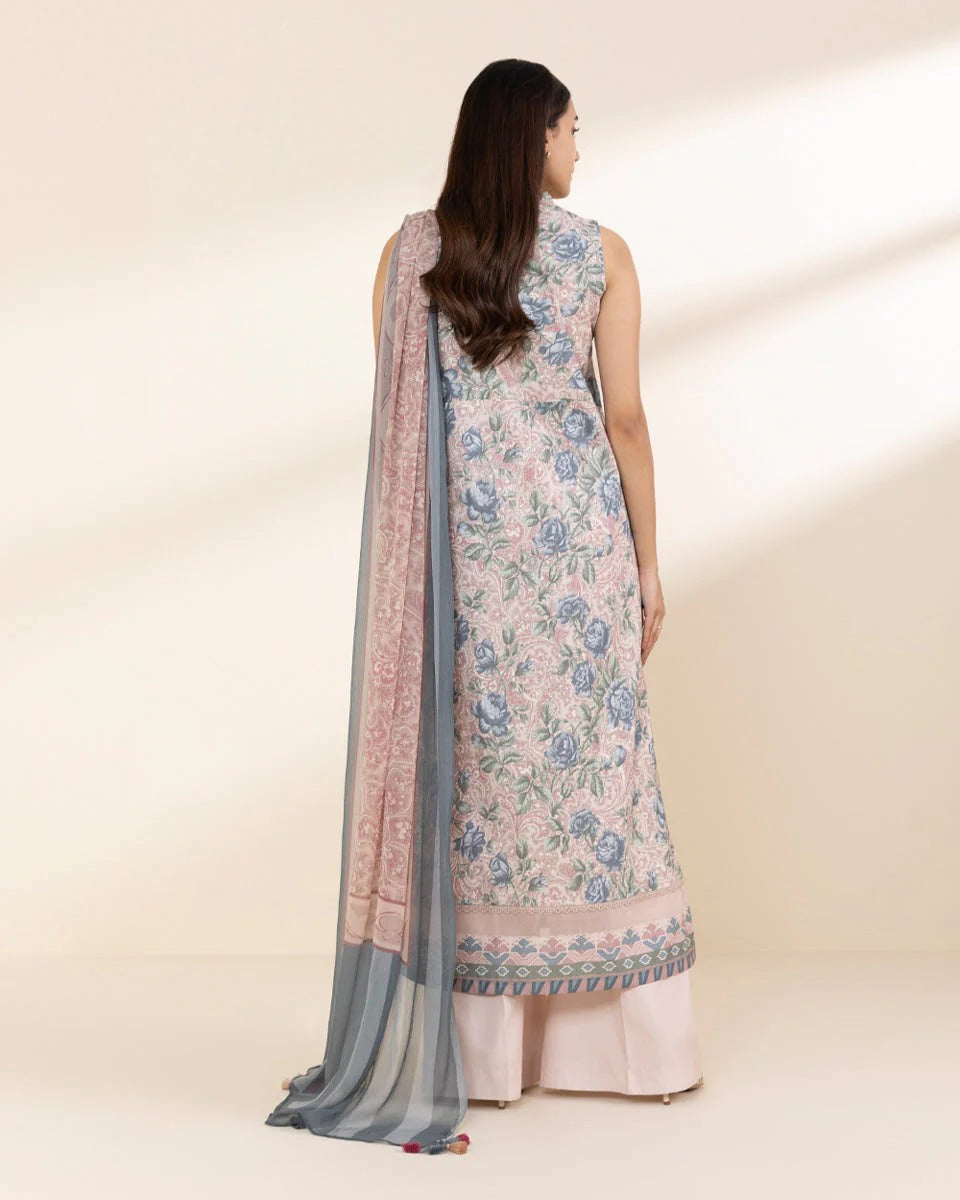 3 Piece - Embroidered Lawn Suit