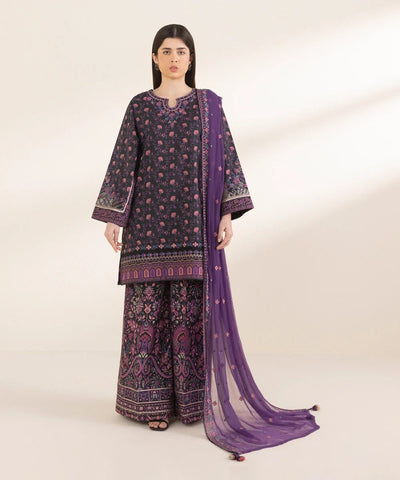 3 Piece - Embroidered Lawn Suit