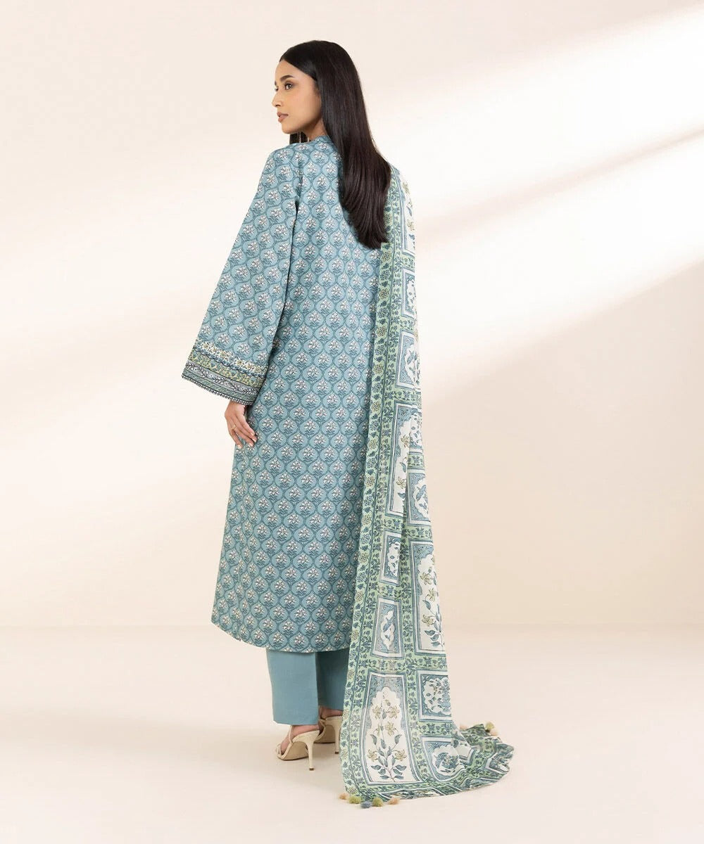 3 Piece - Printed Lawn Suit