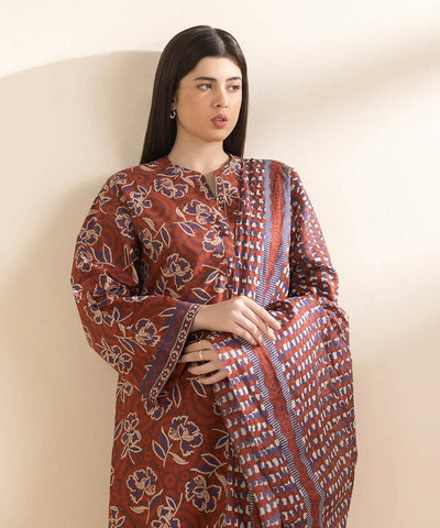 3 Piece - Printed Lawn Suit