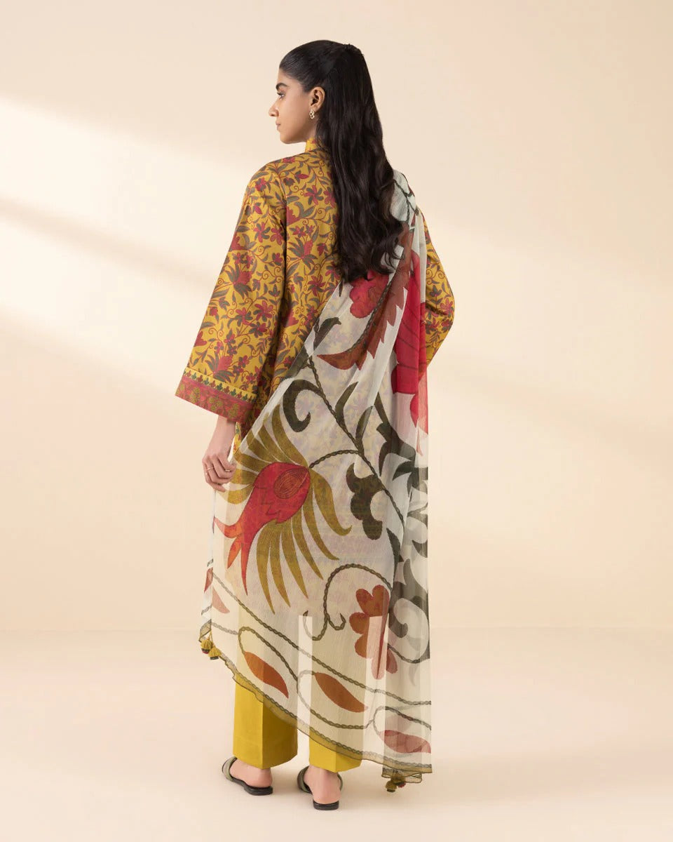 3 Piece - Embroidered Lawn Suit