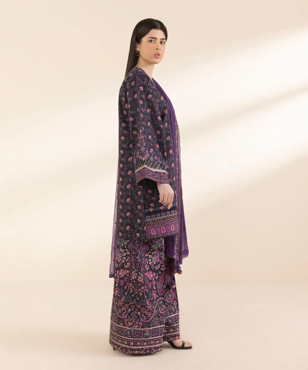 3 Piece - Embroidered Lawn Suit