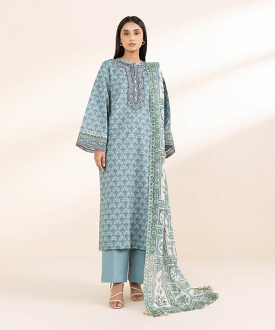 3 Piece - Printed Lawn Suit