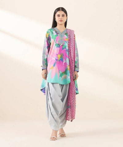 3 PIECE-EMBROIDERED LAWN SUIT