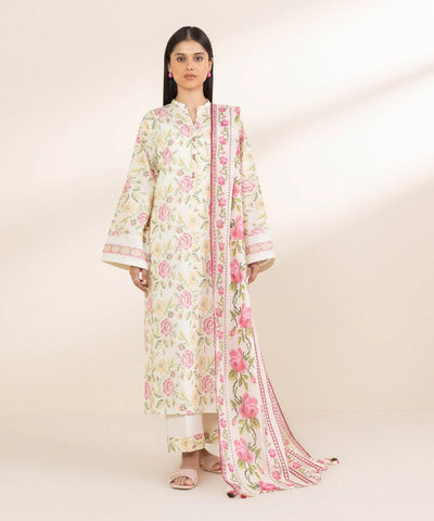 3 PIECE-PRINTED LAWN SUIT