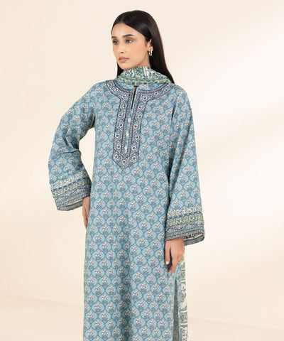 3 Piece - Printed Lawn Suit