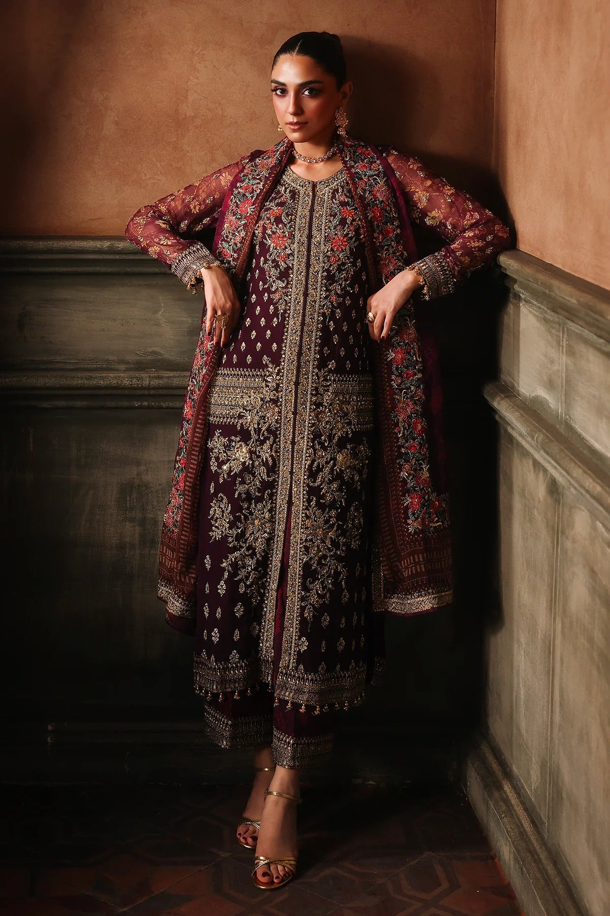 4-PC Charizma Unstitched Luxury Collection