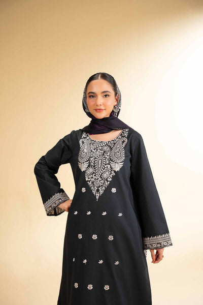 3 Piece - Printed Embroidered Suit