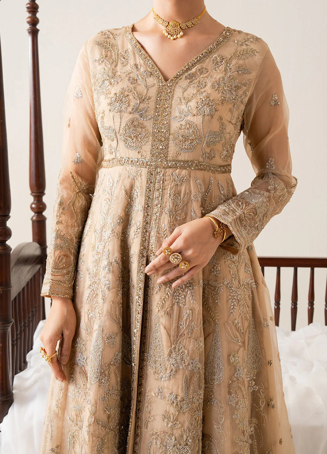 Freesia Zaib Embroirdered Chiffon