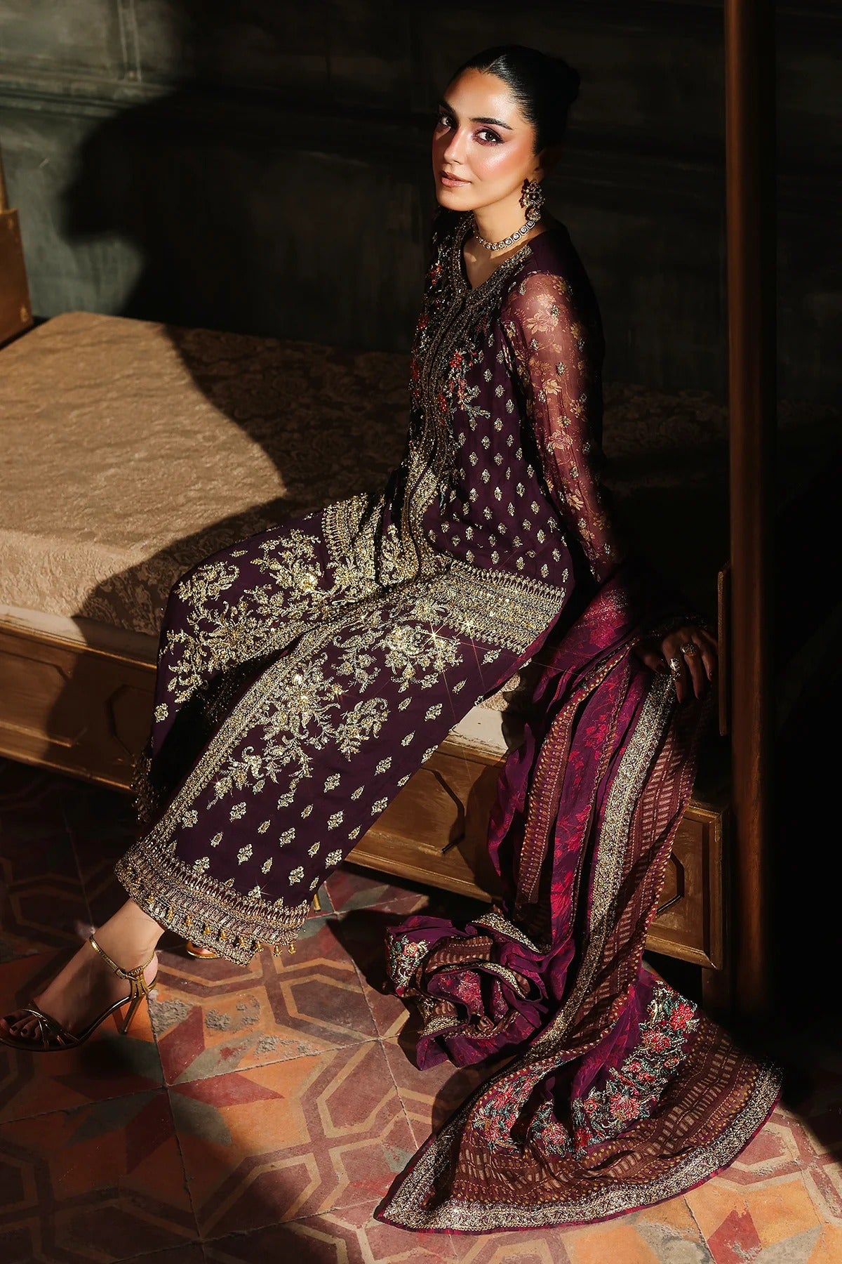 4-PC Charizma Unstitched Luxury Collection
