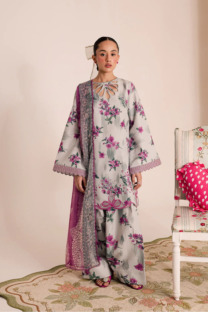 3-Piece Silk Printed Suit