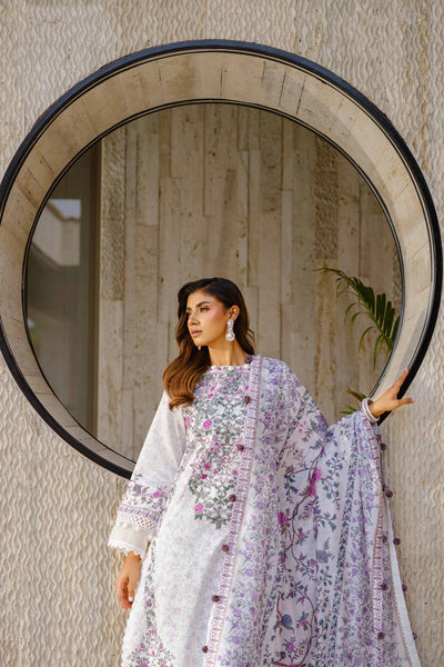 3 Piece - Digital Printed Embroidered Suit