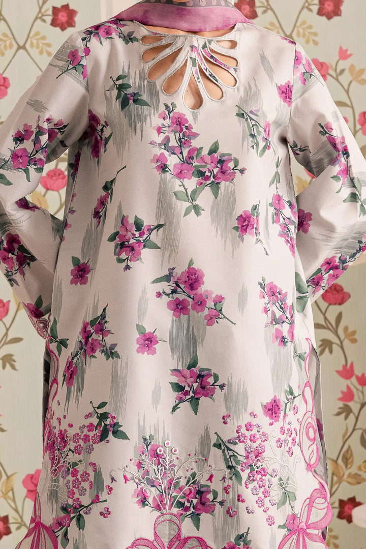 3-Piece Silk Printed Suit