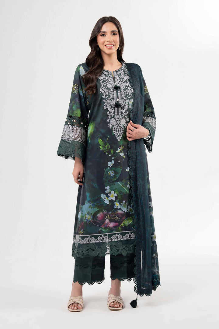 3 Piece - Digital Printed Embroidered Suit