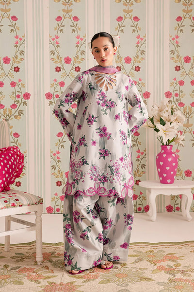 3-Piece Silk Printed Suit