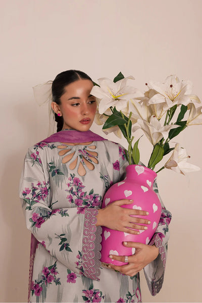 3-Piece Silk Printed Suit
