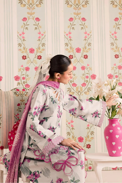 3-Piece Silk Printed Suit
