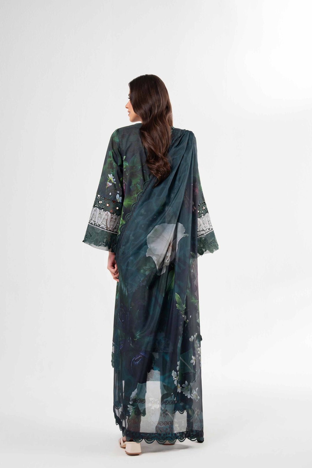 3 Piece - Digital Printed Embroidered Suit