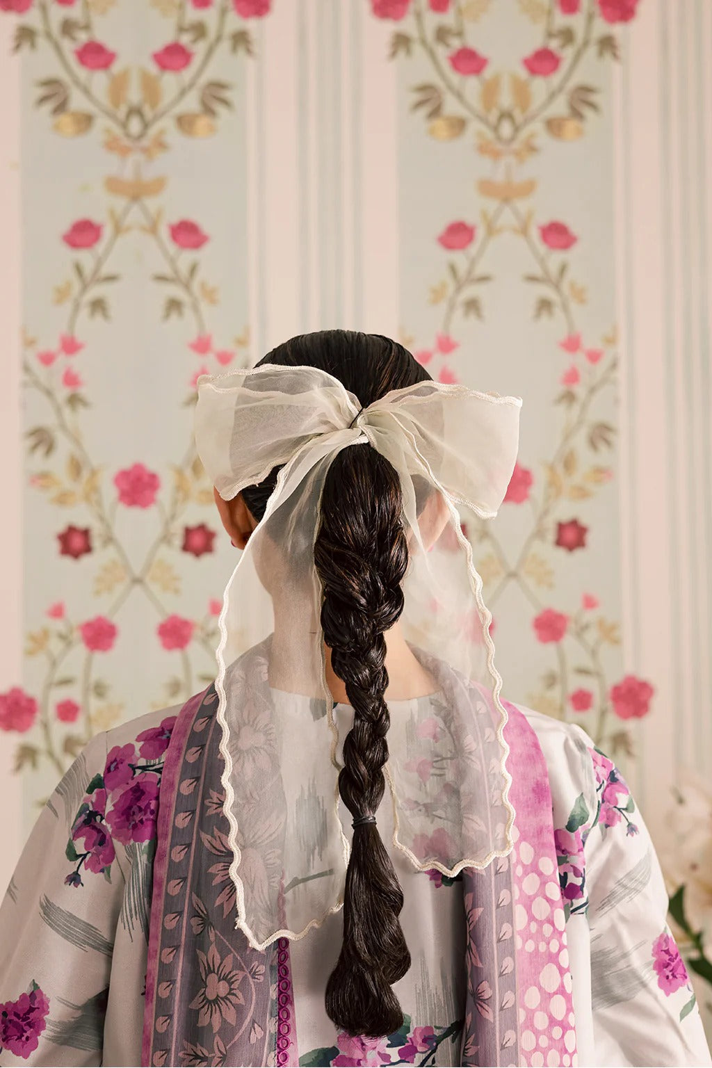 3-Piece Silk Printed Suit