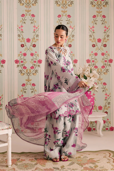 3-Piece Silk Printed Suit