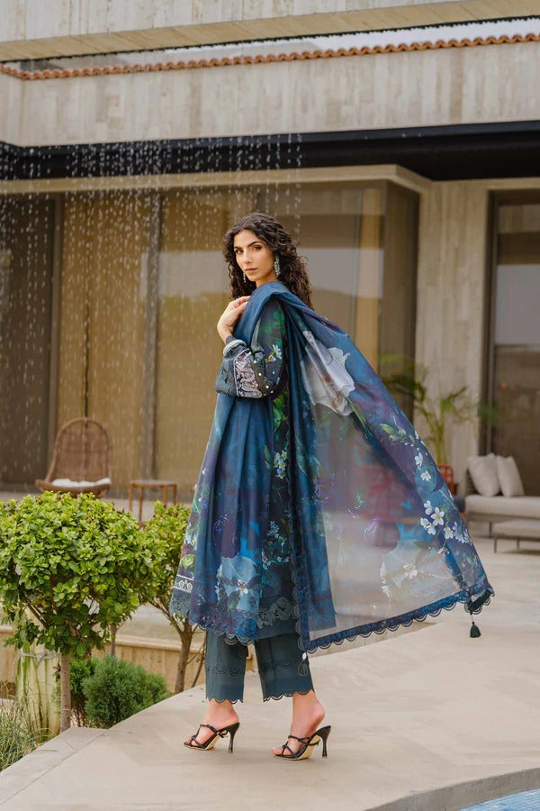 3 Piece - Digital Printed Embroidered Suit