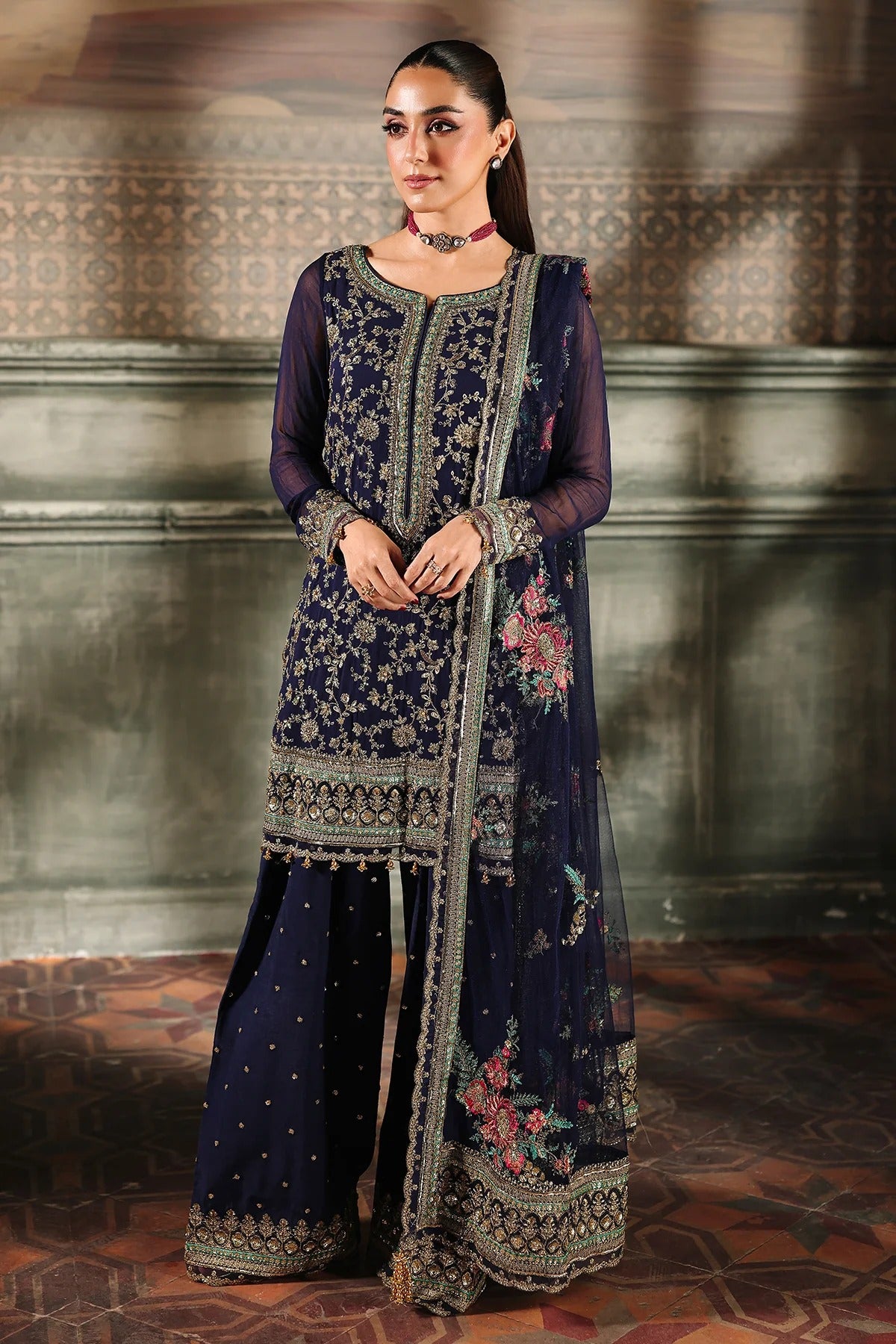 4-PC Charizma Unstitched Luxury Collection