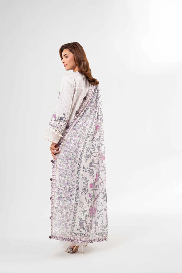 3 Piece - Digital Printed Embroidered Suit
