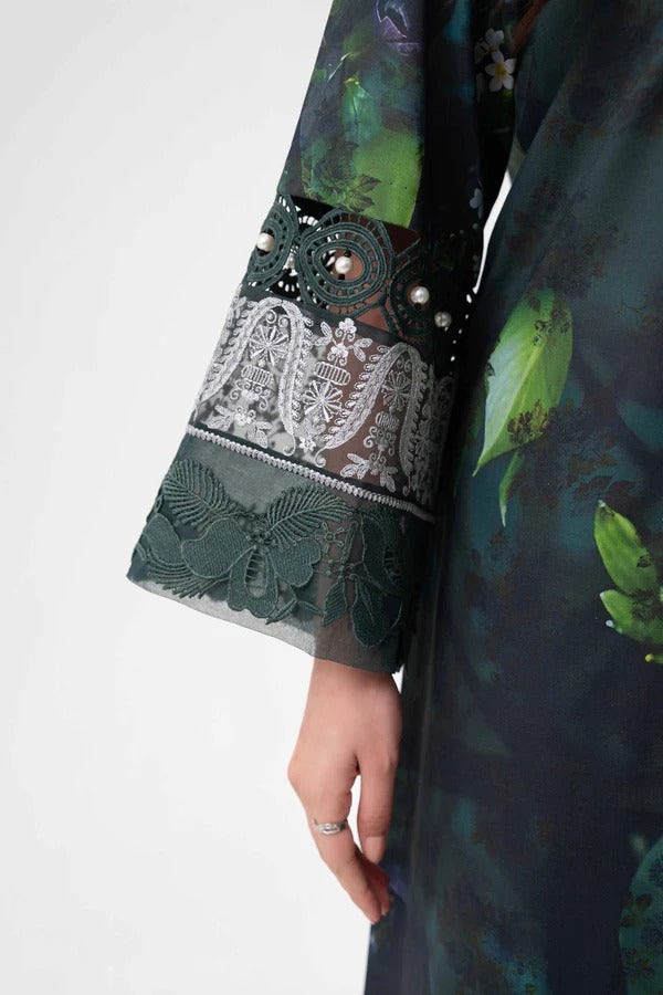 3 Piece - Digital Printed Embroidered Suit