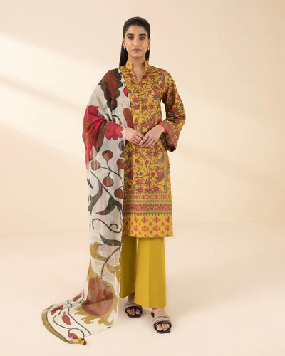 3 Piece - Embroidered Lawn Suit