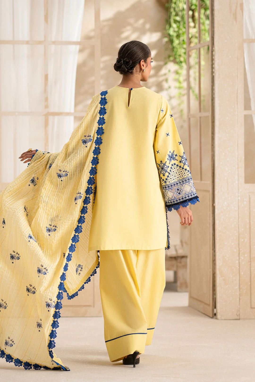 EMBROIDERED LAWN SUIT