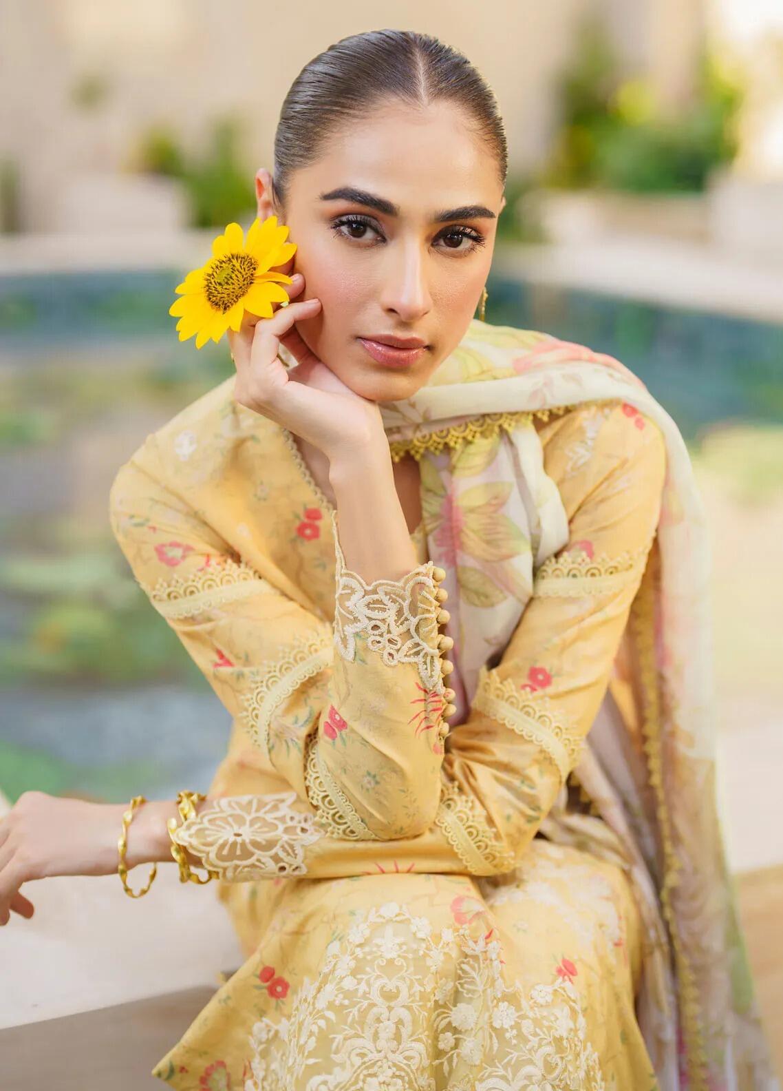 SFL-09 LUMINARY IZNIK EMBROIDERED LAWN SUIT FESTIVE COLLECTION