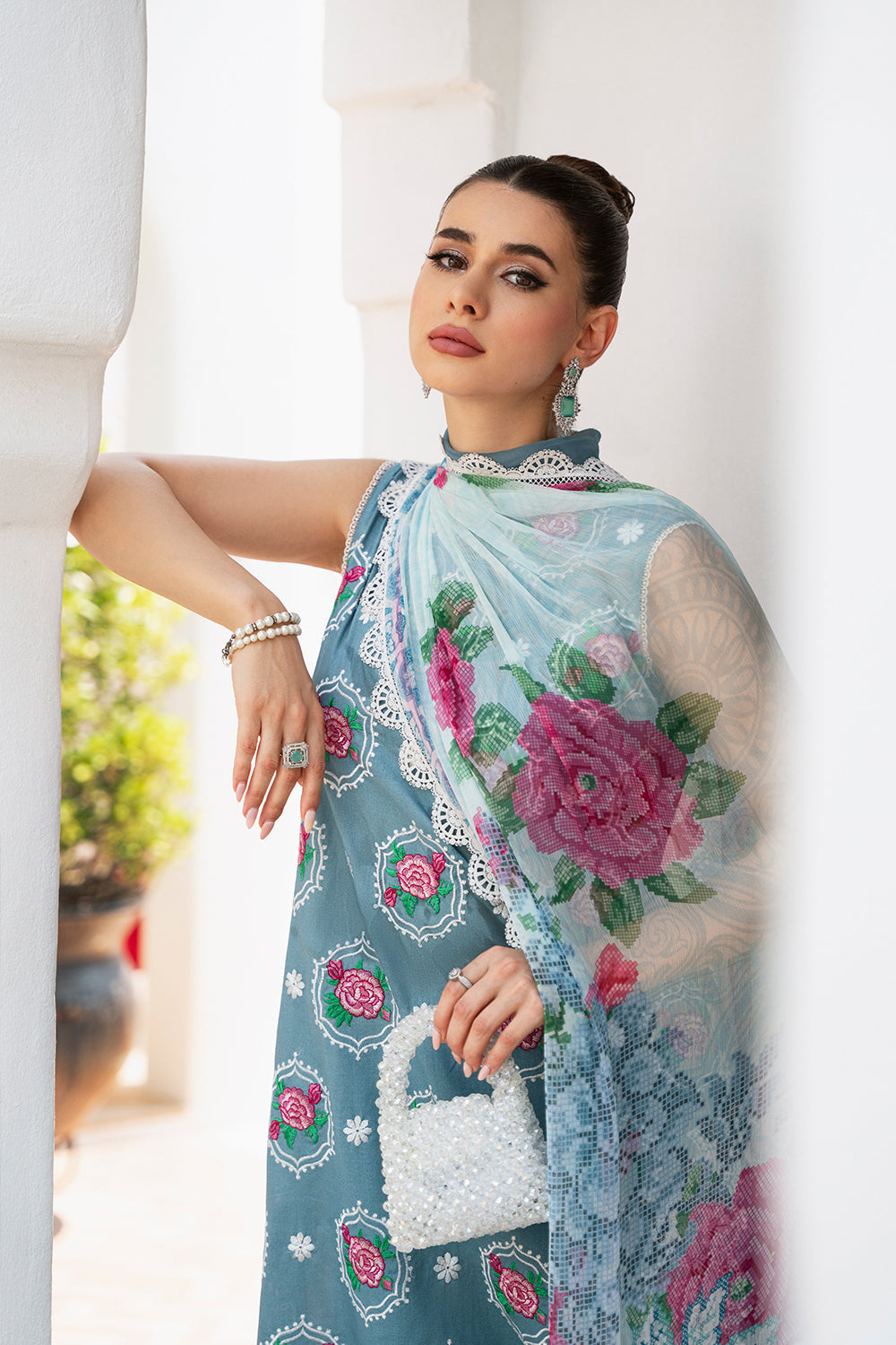 Saira Rizwan luxury lawn Amal SR-09