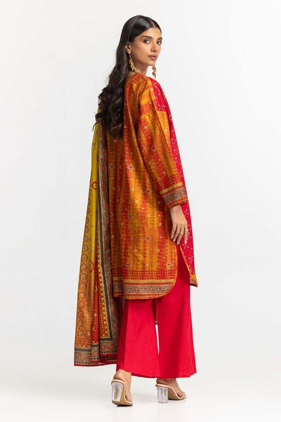 GUL Ahmed Gold Printed Lawn