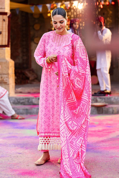 Lacquer Printed Lawn Suit
