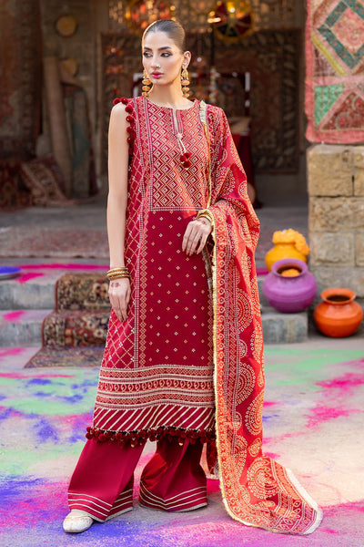 3 Piece Unstitched Lacquer Printed Lawn Suit