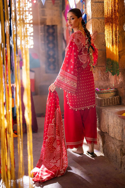 Lacquer Printed Lawn Suit