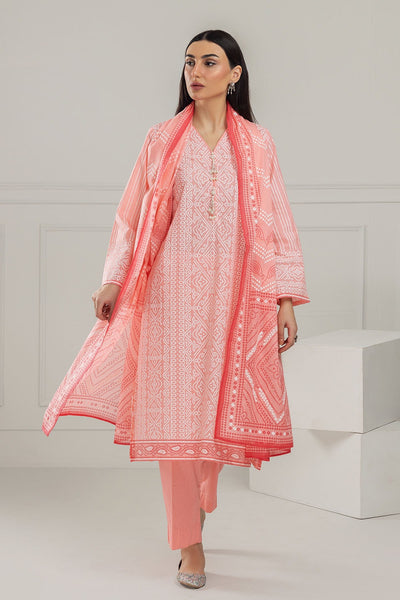 3 Piece Unstitched Lacquer Printed Lawn Suit