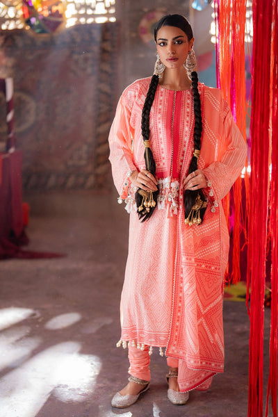 3 Piece Unstitched Lacquer Printed Lawn Suit