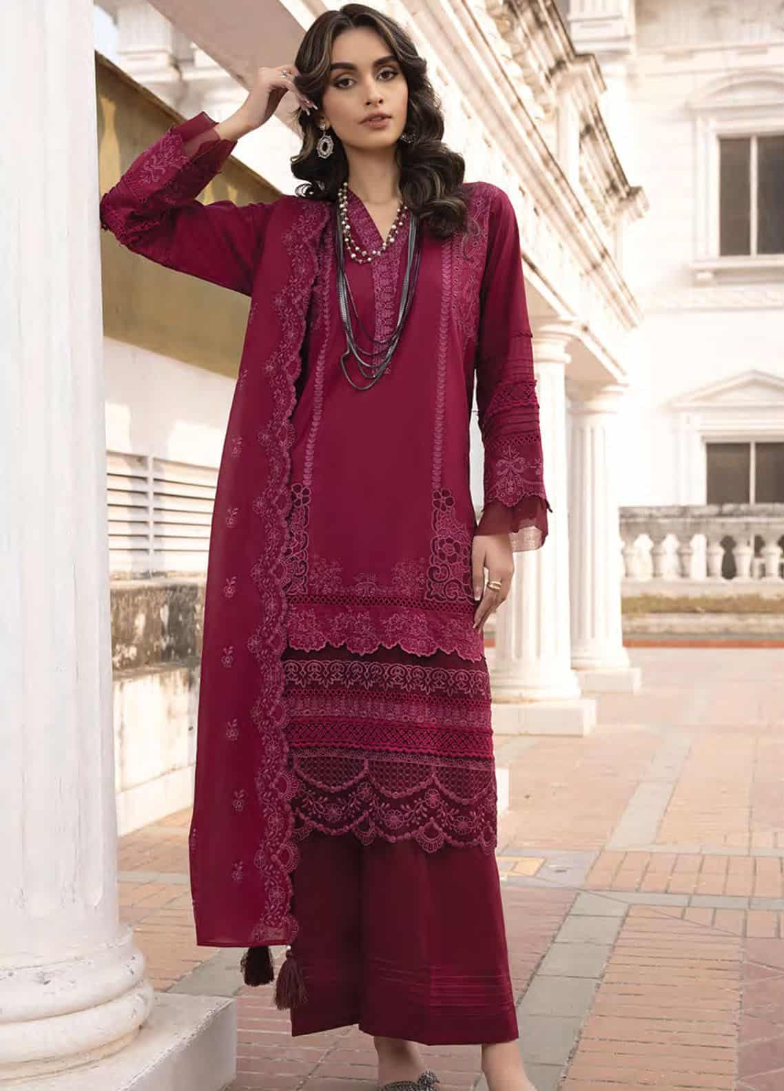 Lakhany Spring Embroidered Lawn  LG-SK-0080