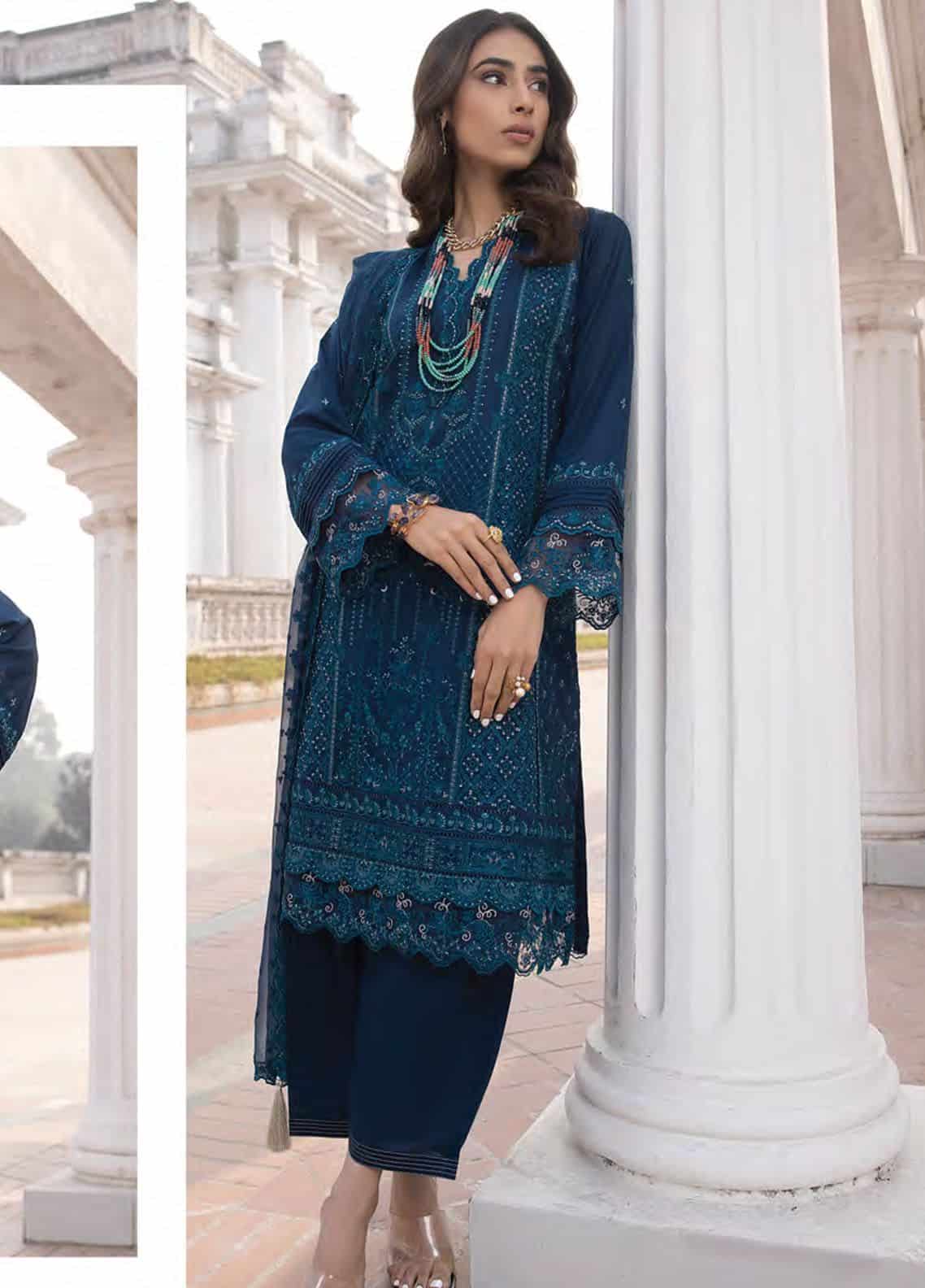 Lakhany Spring Embroidered Lawn  LG-SK-0142