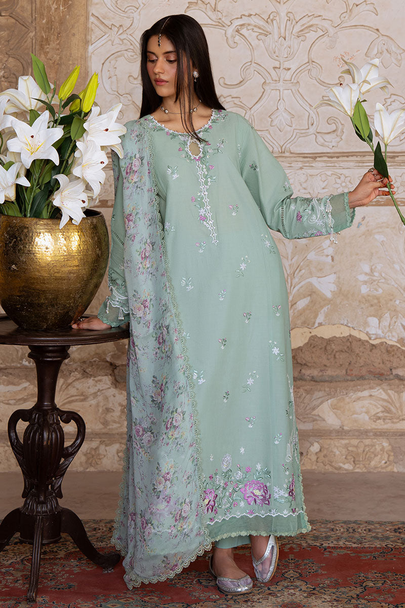3PC EMBROIDERED LAWN SUIT