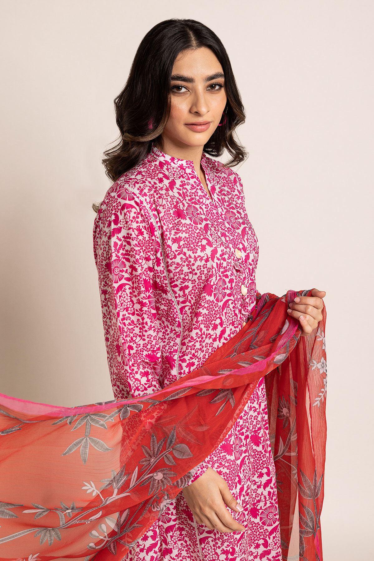 KHAADI UNSTITCHED LAWN 2 PC