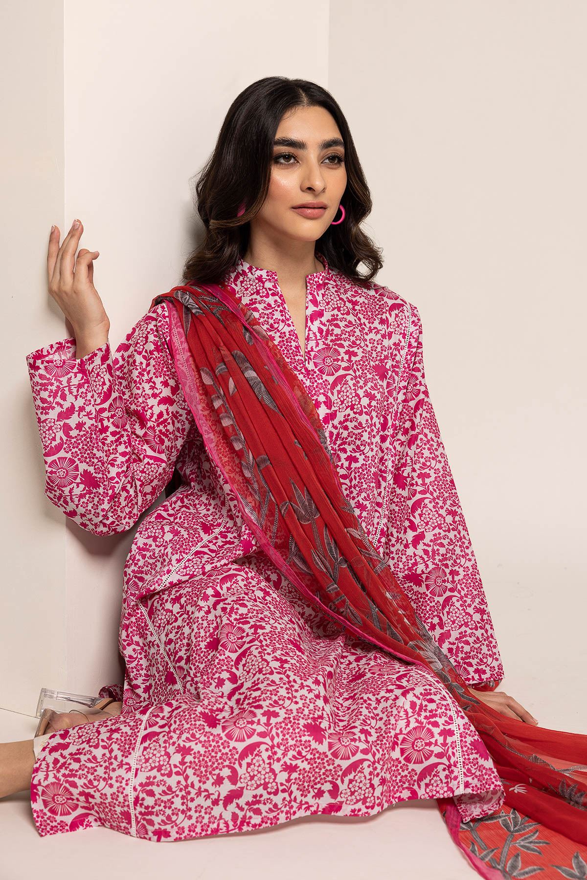 KHAADI UNSTITCHED LAWN 2 PC