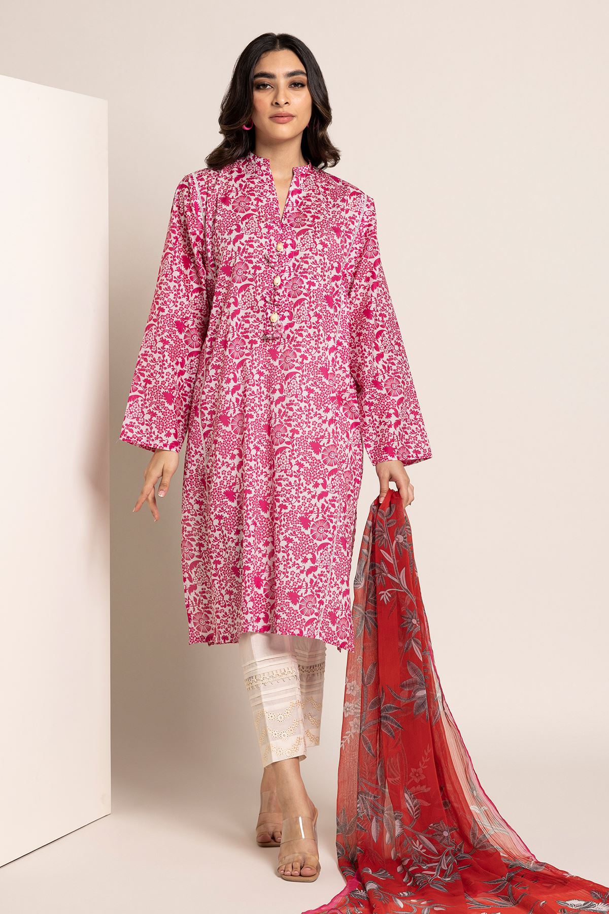 KHAADI UNSTITCHED LAWN 2 PC